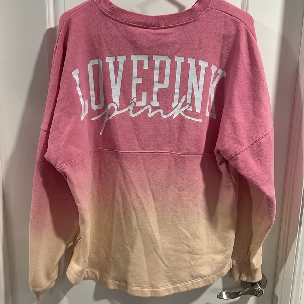 PINK Ombré Pink and Orange Sweatshirt - Picture 6 of 7